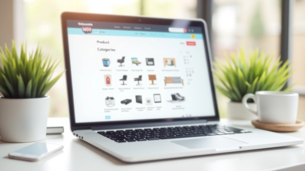 Dashboard di WooCommerce con interfaccia di gestione categorie prodotti e immagini di copertina
