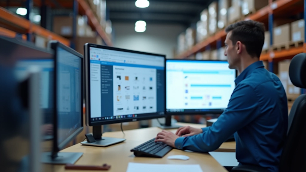 Spazio di lavoro moderno con dashboard WooCommerce e setup professionale per negozi online